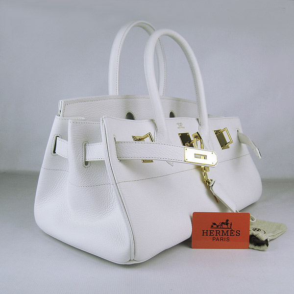 Cheap Hermes Birkin 42cm Replica Togo Leather Bag White 6109